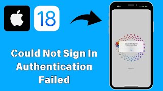 How to Fix Could Not Sign In Authentication Failed In App Store On iPhone [upl. by Nwahsd826]