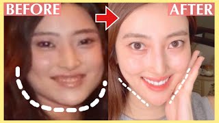 V Shape Face Exercise  Japanese Face Massage to Slim Down Your Face and Get V Shaped Face [upl. by Meris]