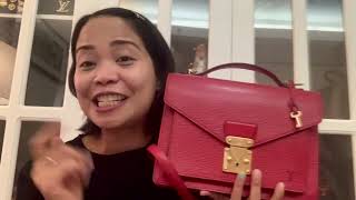 Louis Vuitton Lady Monceau in Epi Leather  a timeless piece  Double V’s followup review [upl. by Naus]