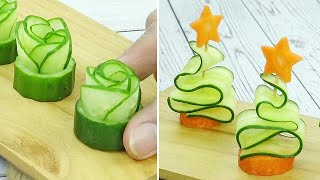 Cucumber amp Carrot decoration ideas  Thaitrick [upl. by Druci854]