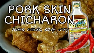 Pork skin chicharon home made Best Pork Cracklings [upl. by Druce]