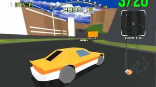 Model 2 Emulator Virtua Daytona USA Gameplay Advanced [upl. by Pressman]