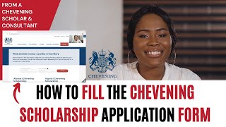 How To Fill The Chevening Scholarship Application WebsiteForm  Live StepbyStep Guide For 2024 [upl. by Ain]