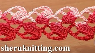 How to Crochet Lace Ribbon Stripe Crochet Cord Patterns [upl. by Crissie795]