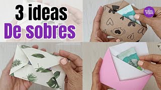 📩 SOBRES para DINERO 👉 3 IDEAS fáciles y paso a paso [upl. by Akcired]