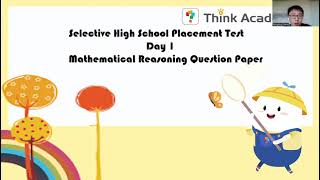 Think Academy Selective Test preparation Math Day 1 [upl. by Anital]