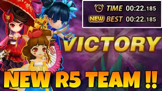 NEW R5 SPEED TEAM  22 SEC  SUMMONERS WAR [upl. by Guadalupe773]