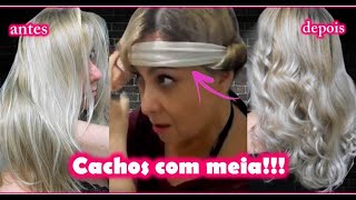 📌COMO FAZER CACHOS NO CABELO SEM FONTE DE CALOR [upl. by Ecinnahs]