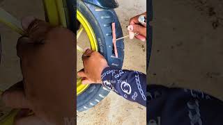 Quick and Easy Motorcycle Flat Tire Repair with Tire Plugs [upl. by Bernie52]