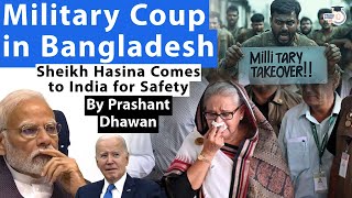 Military Takeover in Bangladesh  Sheikh Hasina Comes to India for Safety  Bad News for India [upl. by Sklar526]