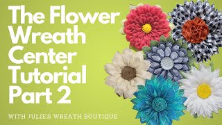 How to Make a Flower Center  How to Make a Wreath  Wreathmaking  Crafting for Beginners [upl. by Naasah]