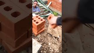 🧱🌉bricklayer construction brick building brickworks satisfying duet greenscreen shorts oro [upl. by Eirrehs]