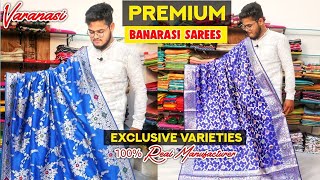 Pure Banarasi Silk Saree With Price  100 Original Weavers  Direct From Banaras Factory  Varanasi [upl. by Rollin]