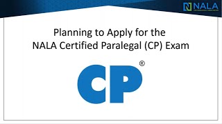 Planning to Apply for the NALA Certified Paralegal CP Exam [upl. by Arel]