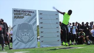 Watch Josh Imatorbhebhes 471 inch vertical jump [upl. by Benenson664]