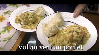 Recette de Vol au vent au poulet facile et rapide [upl. by Llenroc]