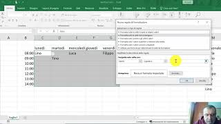 Excel Lezione 6 menù a tendina semplice  prospetto turni [upl. by Podvin894]