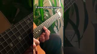 E minor triadsinversions guitar triads inversions [upl. by Naujled227]