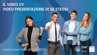 Il video CV video presentazione di sé stessi [upl. by Ettezyl]