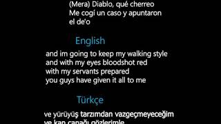 Don Omar  Bandolero English Spanish Türkçe lyrics [upl. by Viens]