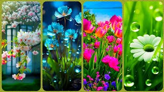 Shiny Bright Hanging Flowers Stunning Wallpapers Nature Beautiful Wallpapers [upl. by Erodavlas822]