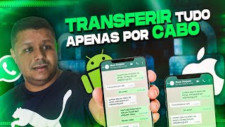 Como Transferir Conversas do WhatsApp do Android para o iPhone Passo a Passo [upl. by Tannie]