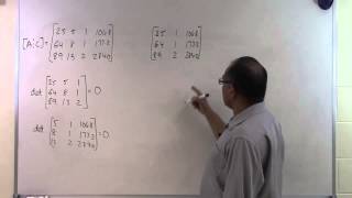 Chapter 0405 Lesson Distinguish Consistent amp Inconsistent Sys Eqns Based on Rank of Matrices Ex2 [upl. by Annawad]