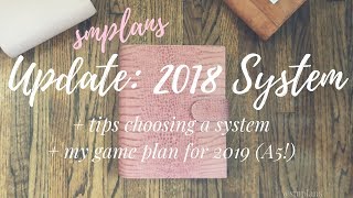 Update 2018 Planner System  Tips to Create Your System  My 2019 Plan [upl. by Thetis155]