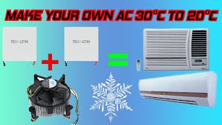 Build Your Own Air Conditioner Using Peltier  Homemade AC for Summer [upl. by Assilrac428]