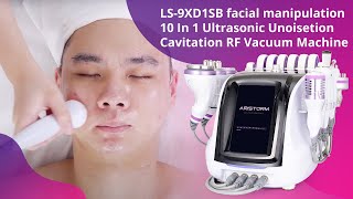 LS9XD1SB facial manipulation 10 In 1 Ultrasonic Unoisetion Cavitation RF Vacuum Machine [upl. by Photima]