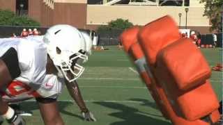 Oklahoma State Football Fall Practice 8712 [upl. by Redienhcs]