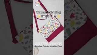 DIY Crossbody bag  Easy Tutorial 💝 [upl. by Marje]