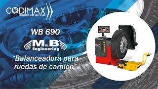 Balanceadora para llantas de camion  WB690 [upl. by Genesa953]