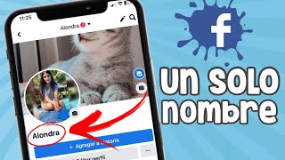 ✨CÓMO PONER UN SOLO NOMBRE EN FACEBOOK 2023 FACIL amp RAPIDO ✅ [upl. by Martineau]