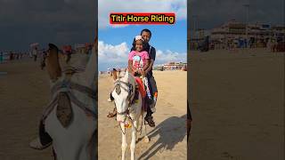 Titir🔥Horse🐴Riding😱😱 shorts beach funnyvideo trishikarimpa [upl. by Iverson]