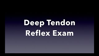 Deep Tendon Reflex Examination [upl. by Ennoved327]