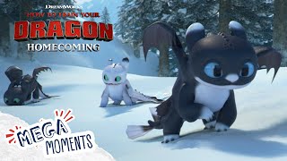 Story of the Dragons 🐉🎄 How To Train Your Dragon Homecoming  Extended Preview   Mega Moments [upl. by Eenahc]