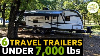 6 Large Ultra Lite Travel Trailers Under 7000 lbs  Big Camper Trailers for Families [upl. by Benedicta15]