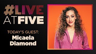 Broadwaycom LiveatFive with Micaela Diamond of THE CHER SHOW [upl. by Lenoyl]