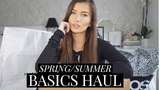 SPRINGSUMMER 2019 BASICS HAUL  TOPSHOP ZARA URBAN OUTFITTERS  aliceoliviac [upl. by Narak817]