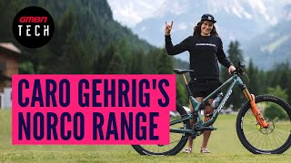 Caro Gehrigs 2022 Norco Range Enduro Bike  GMBN Tech Pro Bike Check [upl. by Caye]