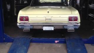 1965 Ford Fairlane Custom Exhaust [upl. by Aliemaj889]