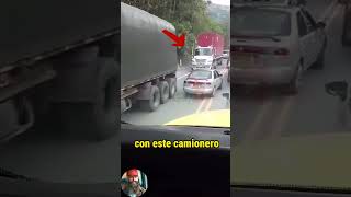 Recibió su merecido por no respetar la fila trucks trailers camioneros camiones camion [upl. by Llenol482]