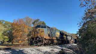 CSX ES44AH 775 Leads CSX Coal E73202 on 11524 [upl. by Uba509]