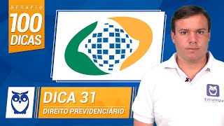 Concurso INSS  Dica 31  Direito Previdenciário [upl. by Toulon]