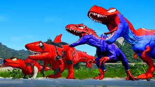 🔴all Velocicoaster Brawlasaurs amp Rex KONG Fallen CameramanSaurusJurassic world dominion dinosaur [upl. by Marabel534]