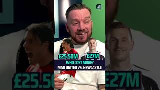 Who cost more 💰 Man United vs Newcastle 🔥 [upl. by Aeneus]