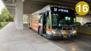 Riding Broward County Transit Bus 16 Fort Lauderdale Airport Station to Pembroke Lakes Mall [upl. by Adnir]