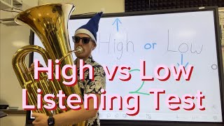 High vs Low Listening Test  Assessment [upl. by Yehudi]