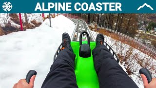 Bardonecchia Alpine Coaster Snow No Brakes [upl. by Anatlus]